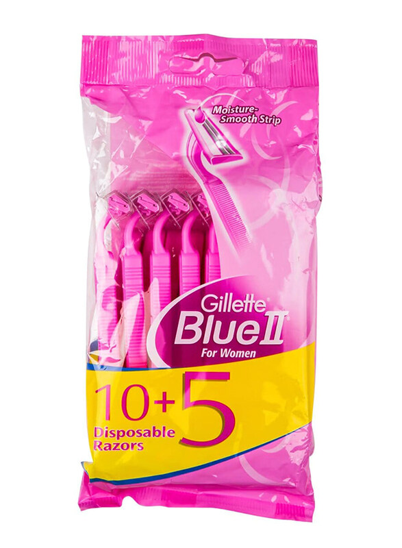 

Gillette Blue II Shaver Razors for Women, 15 Pieces