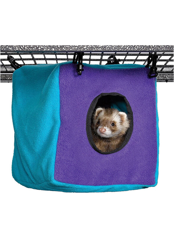 

Midwest Homes Ferret Nation & Critter Accessories Small Animal Cage, NA-CB, Purple/Teal