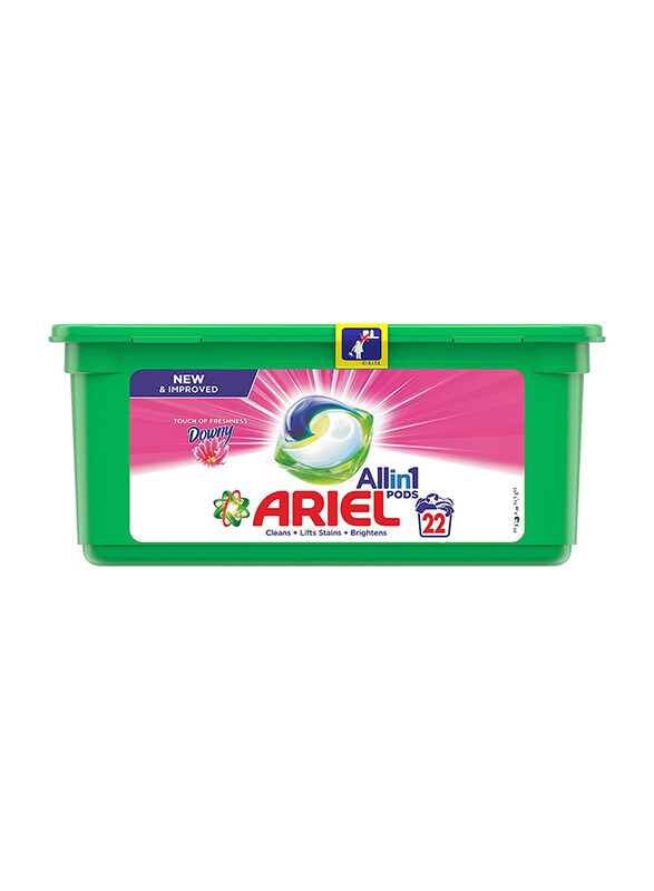 

Ariel All in 1 Pods Washing Liquid Capsules with Touch Of Freshness Downy, 22 Pieces
