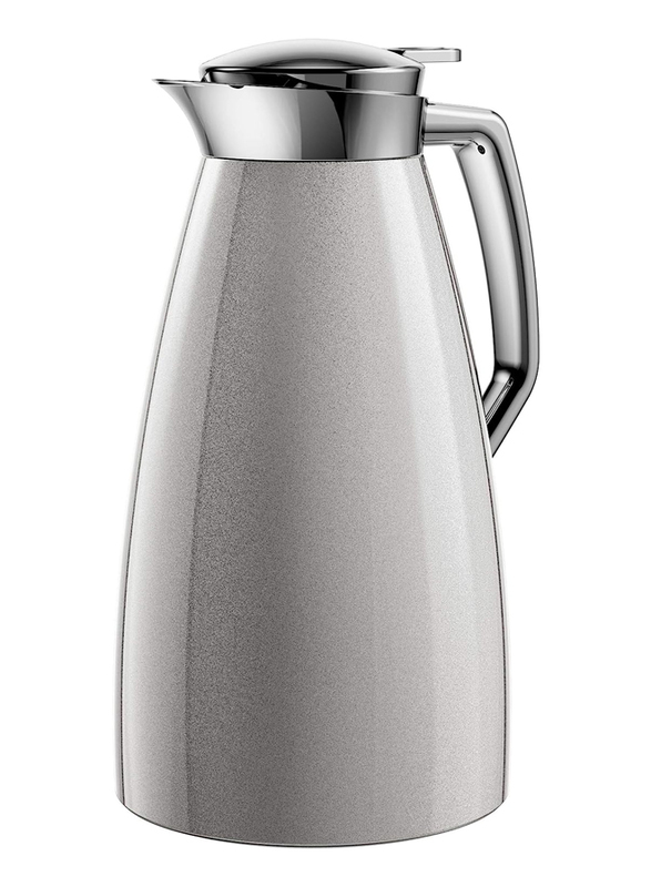 Emsa 1.0 Ltr Plaza Flask, Silver