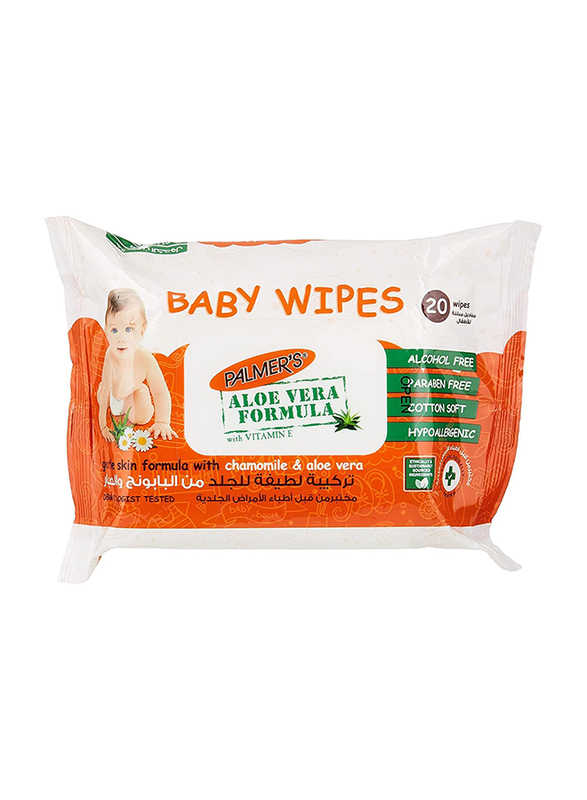 Palmer's 20-Sheets Flow Pack Baby Wipes