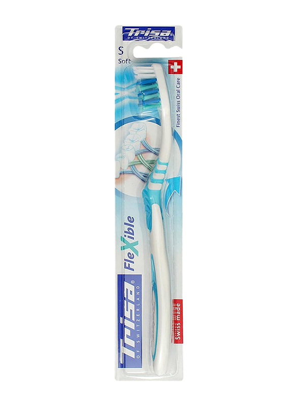 Trisa Flexible Toothbrush with Travel Cap, Soft, 1 Piece