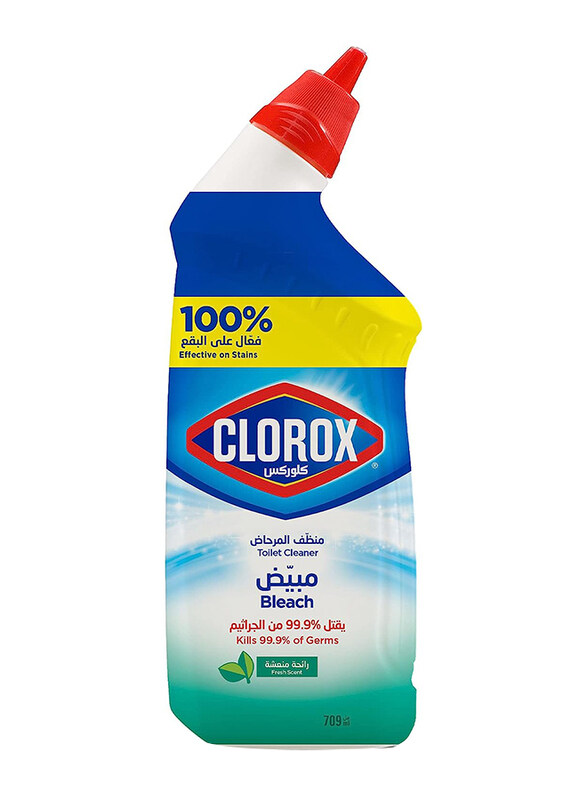 

Clorox Fresh Scent Disinfecting Toilet Bowl Cleaner with Bleach, 709ml