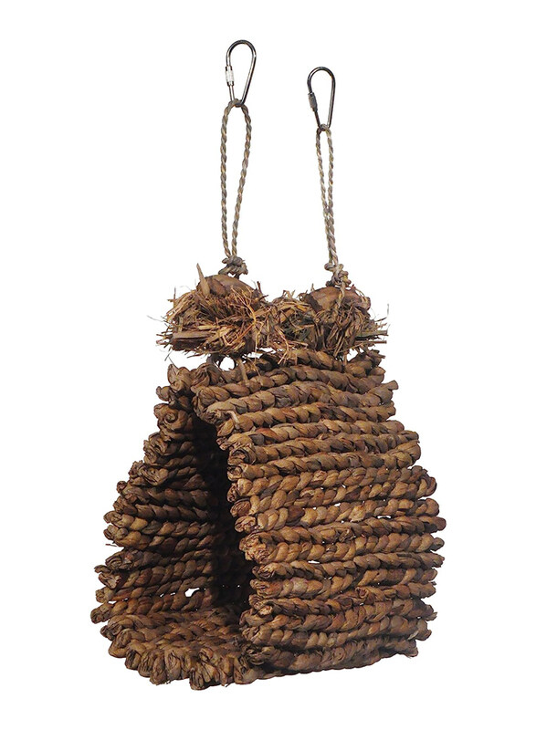 

Prevue Pet Products Naturals Sea Grass Bird & Small Animal Snuggle Hut, 62811, Brown