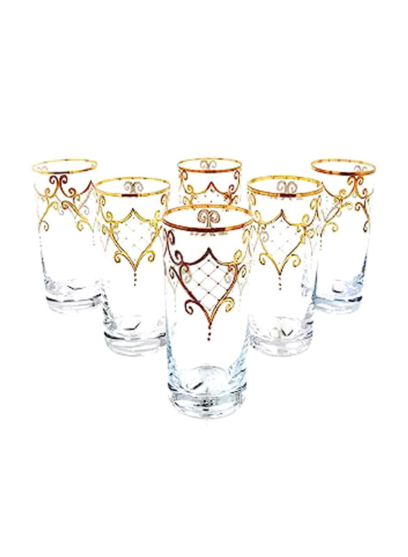 

Kitchen Souq 300ml 6-Piece Set Tumbler Glass, Clear