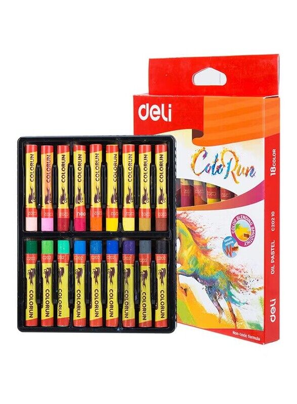 

Deli 18-Piece Oil Pastel Color Set, Multicolour