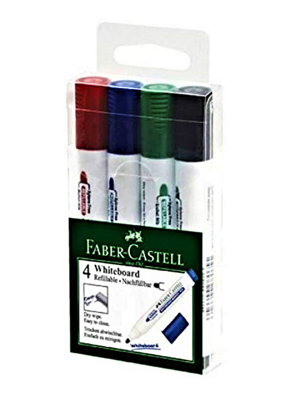 

Faber-Castell Faber Castell White Board Marker Set of 4 Colors, Multicolour