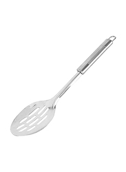 Classy Touch 32cm Stainless Steel Slotted Cooking Spoon, Silver