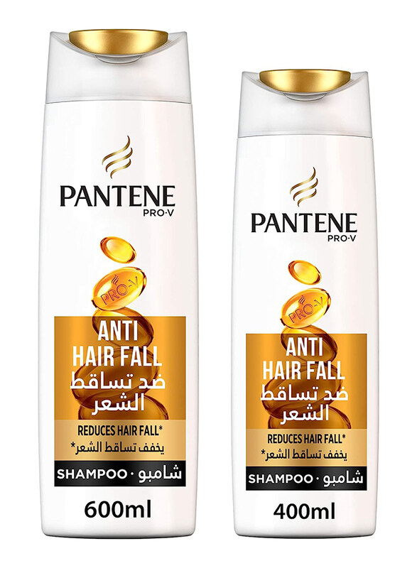 

Pantene Pro-V Anti-Hair Fall Shampoo, 600ml + 400ml, 2 Pieces