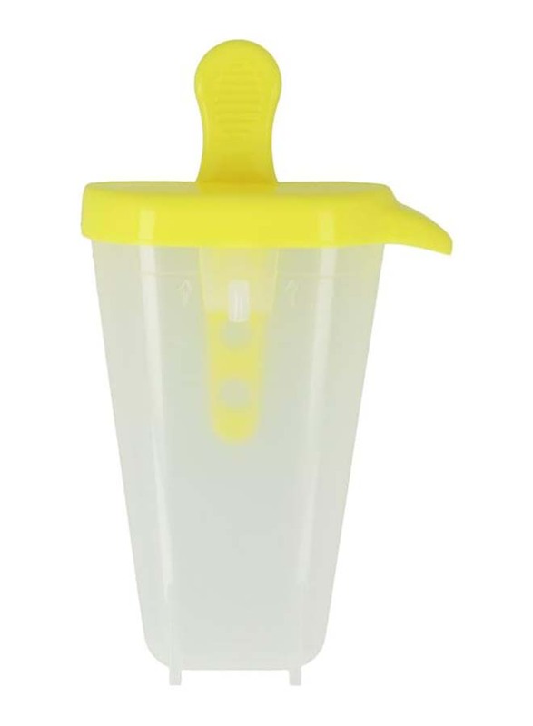 Metaltex 4-Piece Ice Lolly Moulds, 10cm, Yellow/Clear