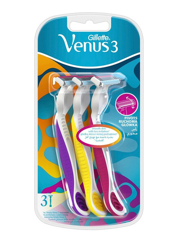 

Gillette Simply Venus 3 Plus Disposable Razor for Women, 3 Pieces