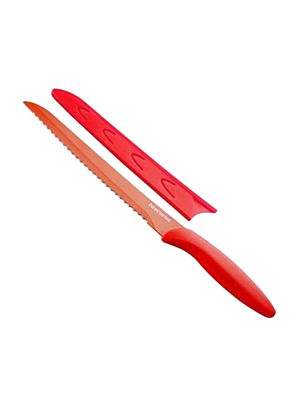 Tescoma 20cm Presto Tone Non-Stick Knife, 863094, Red