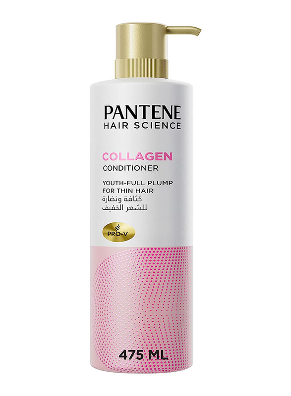 

Pantene Hair Science Collagen Youth-Full Plump Conditioner for Thin Hair, 475ml