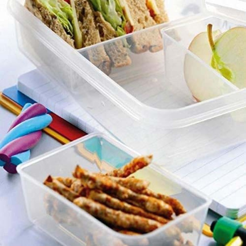 Addis Clip & Close Rectangle Food Storage Container, 1.1L, Clear