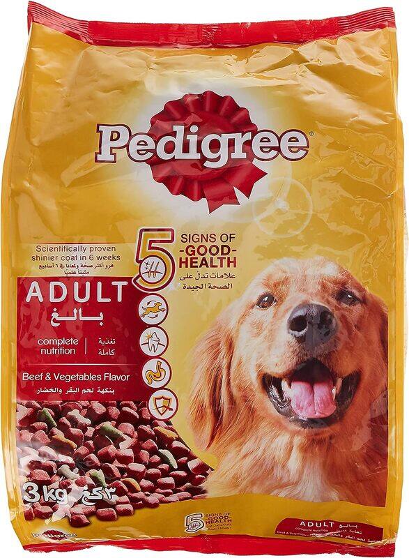 

Pedigree Beef & Vegetables, Dry Dog Food (Adult), 3 Kg