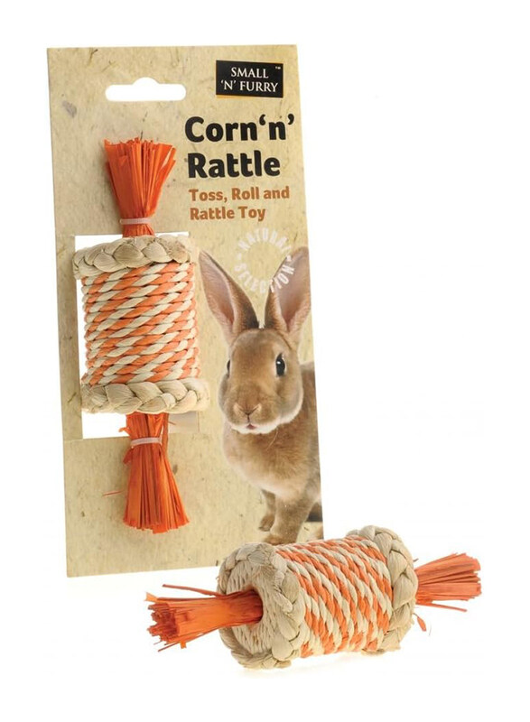 

Sharples Corn N Rattle Toy, Orange/Beige