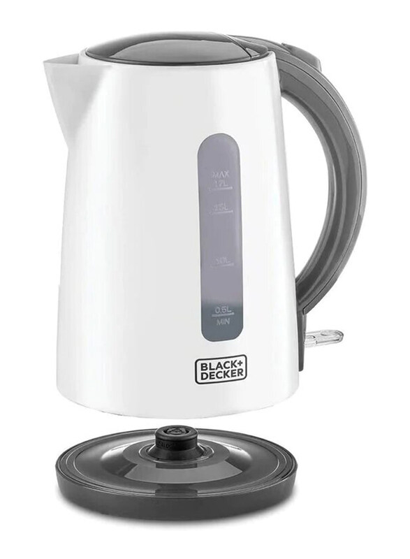 

Black+Decker 1.7L Plastic Kettle, 2200W, JC70-B5, White