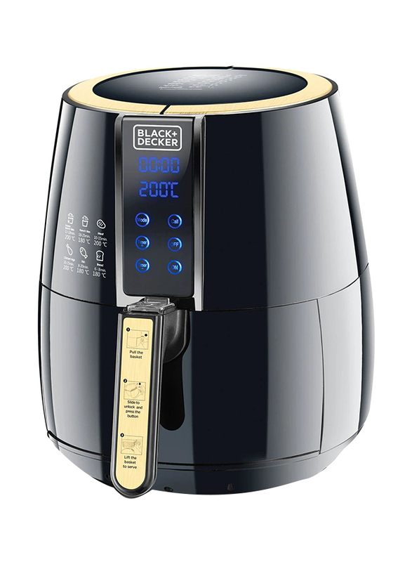 

Black+Decker 4L Aerofry Digital Air Fryer, Af400-B5, Black