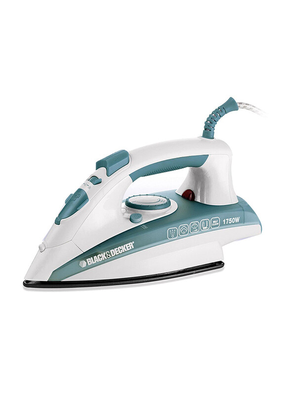 

Black+Decker 300ml Steam Iron, 1750W, X1600, White/Green
