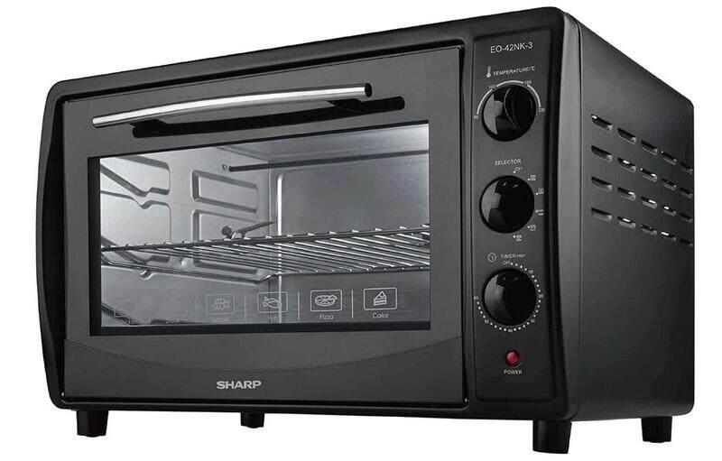 

Sharp 42L 1800W Double Glass Electric Oven With Rotisserie & Convection, Eo-42Nk-3