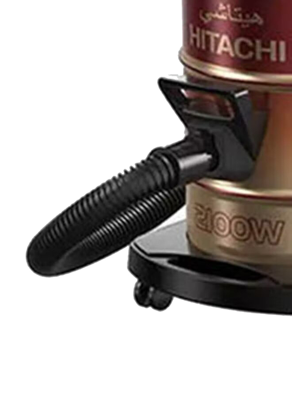 Hitachi Drum Vacuum Cleaner, 18L, 2100W, CV950F 24CBS, Wine red
