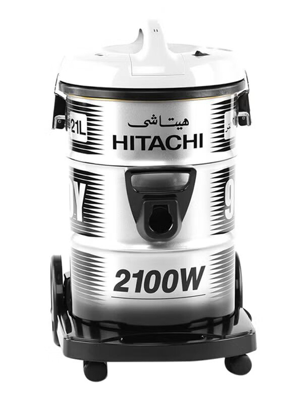 Hitachi Canister Vacuum Cleaner, 21L, 2100W, CV960Y-SS220-PG, Grey