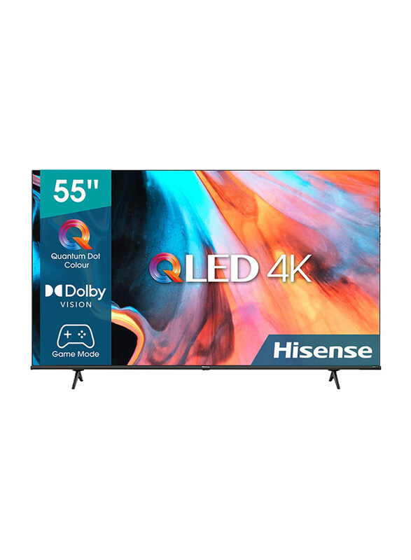 

Hisense 55-Inch Curved 4K UHD QLED Smart TV, 55E7H, Black