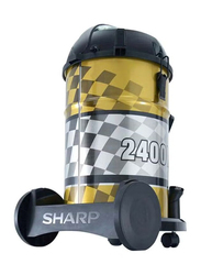 Sharp Drum Vacuum Cleaner, 22L, 2400W, EC-CA2422-Z, Gold/Black/White