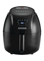 Black+Decker 5.6L XL Digital Air Fryer for Frying, Grilling, Broiling, Roasting, & Baking, 1800W, ‎AF625-B5, Black
