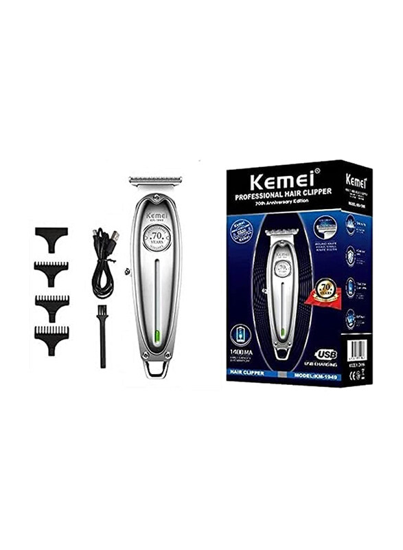 

Kemei Professional Hair Clipper, Km-1949, Silver