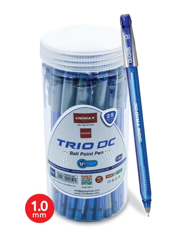 

Gigis 25-Piece Trio Dc Nickel Silver Tip Ball Point Pen Set, Blue
