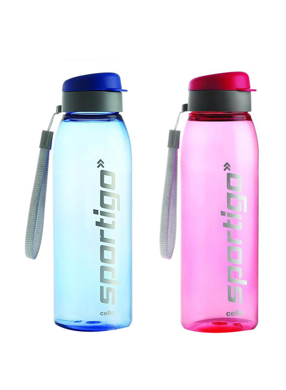 

Cello Sportigo Plastic Bottle Set, 2 x 800ml, Assorted