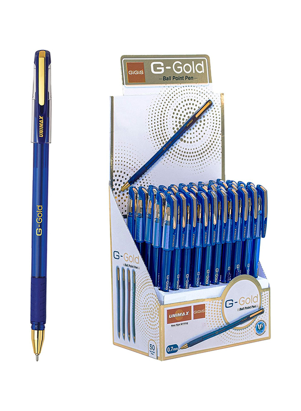 Gigis 50-Piece G-Gold 0.7mm Ballpoint Pen Set, Green