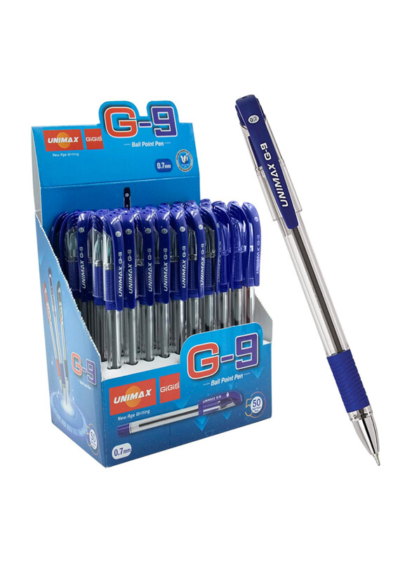 

Gigis 50-Piece Unimax G9 Ball Point Pen Set, Blue