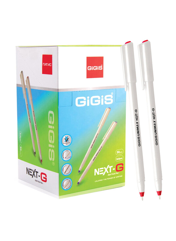 

Gigis 50-Piece Next-G Ball Point Pen Set, Red