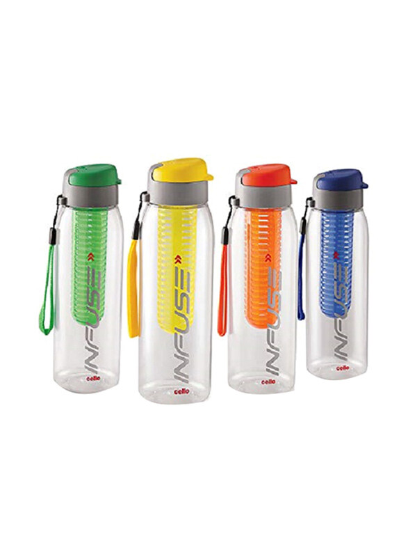 

Cello Infuse Plastic Water Bottle Set, 4 x 800ml, Assorted