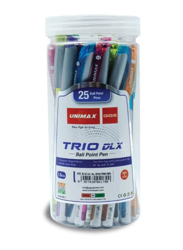 

Gigis 25-Piece Unimax Trio DLX Ball Pen Set, Blue