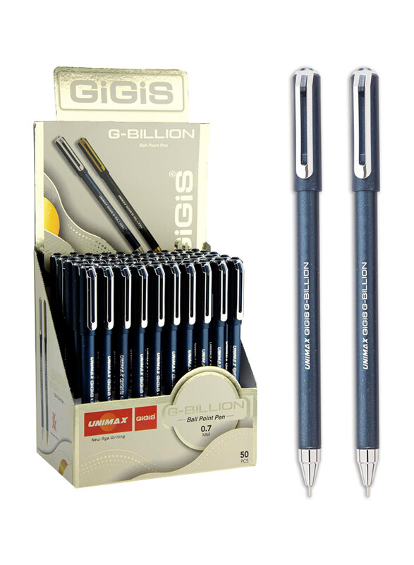 

Gigis 50-Piece G-Billion Silver Ball Pen Set, Blue