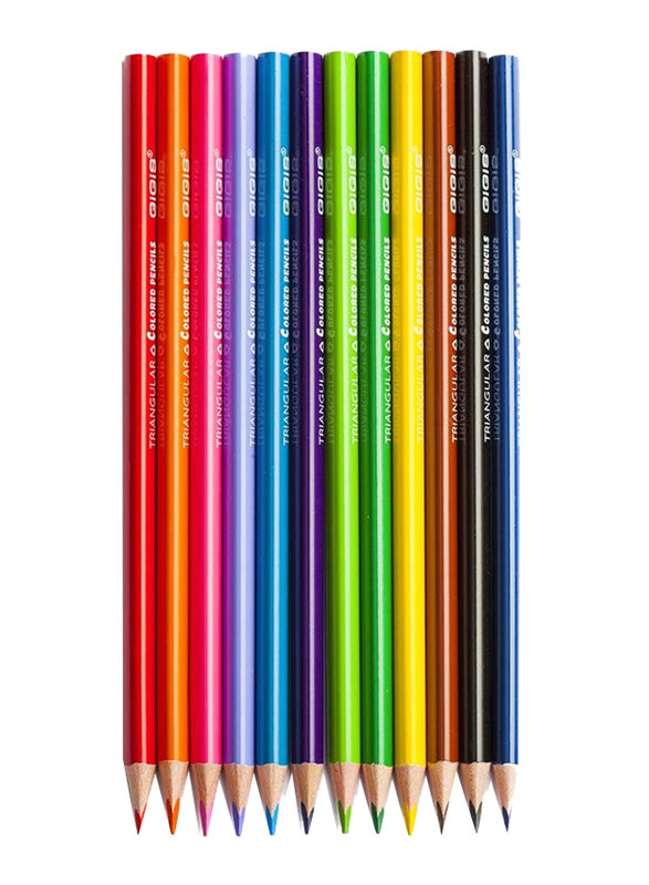 

Gigis Premium Quality Color Pencils, 12 Colors, Multicolour