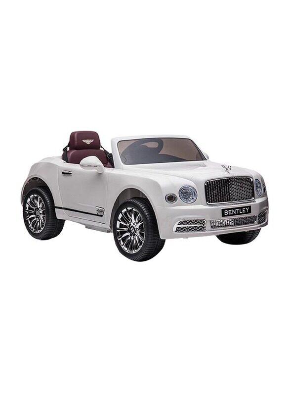 

Bentley Mussalane Kids Car, White