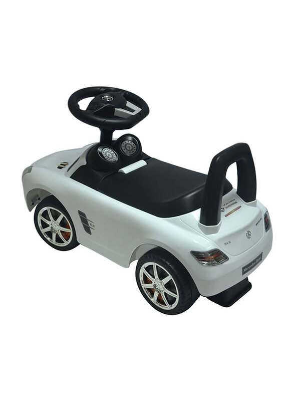 Mercedes Push Car, White