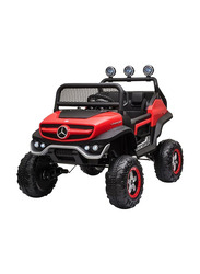 Mercedes Benz Unimog Junior 12V Rideon Electric Car, Red, Ages 3+