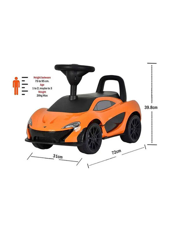 Mclaren P1 Push Car, Orange