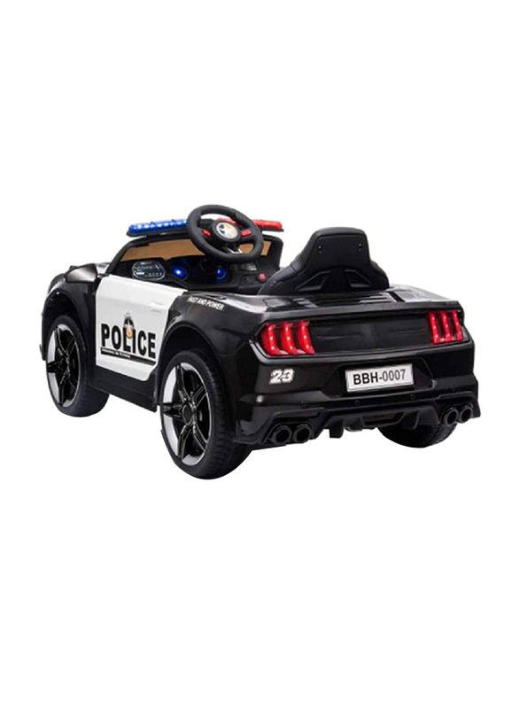 FTT 12V Electric Police Gt Rideon Car, Black, Ages 3+