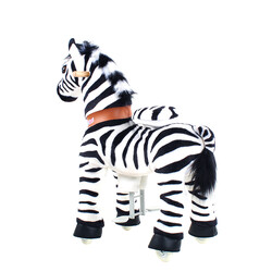 PonyCycle Horse Zebra Ride-on (Zebra - Medium)