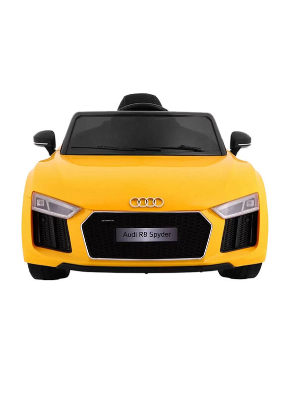 

Audi R8 Spyder Kids Car, Ages 3+, Yellow/Black