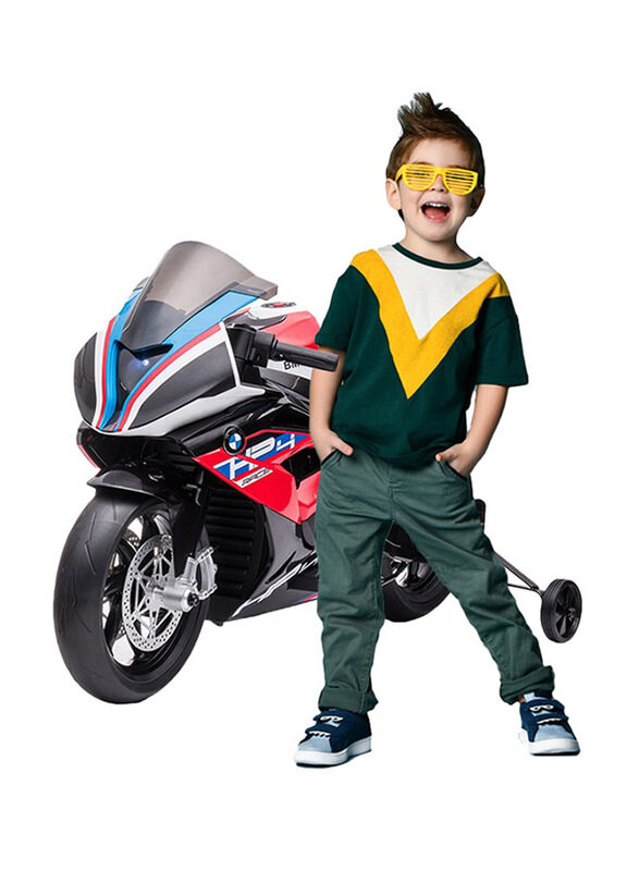 

BMW 12V Licensed HP4 Electric Ride-On Kids Motorcycle, Red