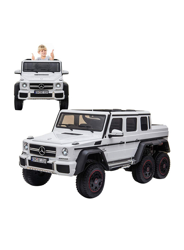 

Mercedes Benz 12V G63 6X6 Ride-On Jeep, White