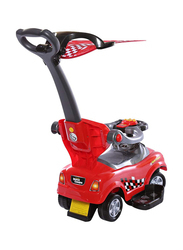Ftt Super Coupe Kids Pusher Car, Ages 1+, Red/Black
