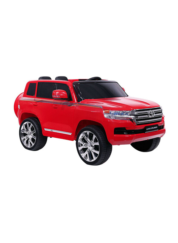 

Toyota Land Cruiser Kids Ride-On Car, Ages 3+, Red
